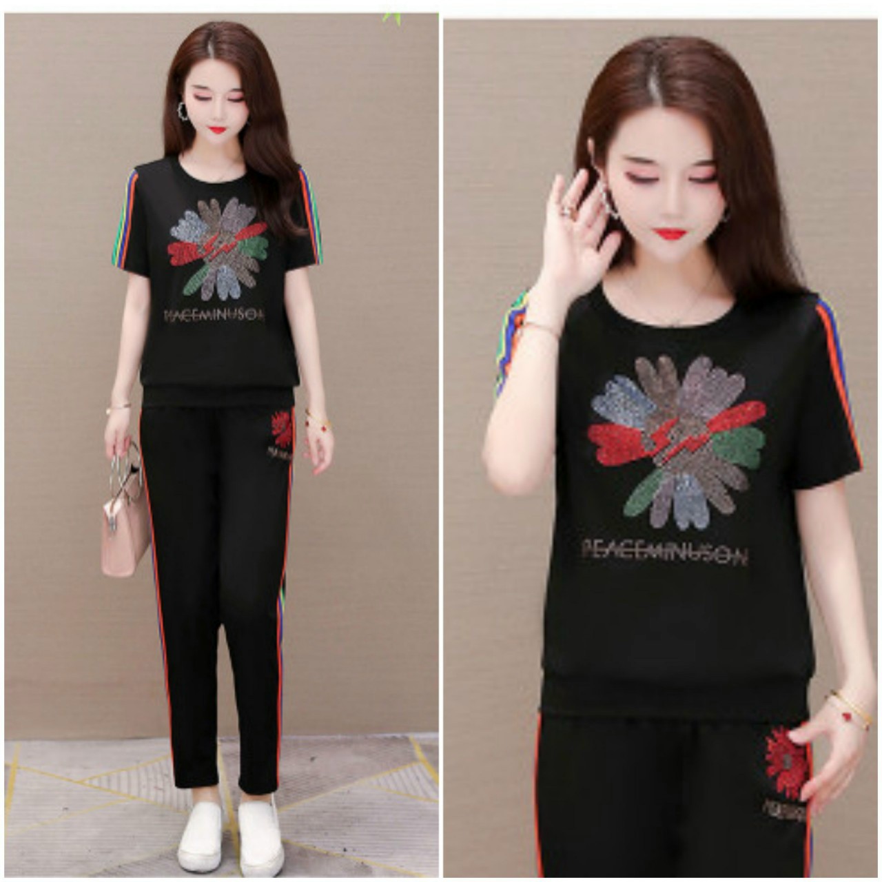 Set Bộ Dài Hoa Cúc Đính Đá - BTN87